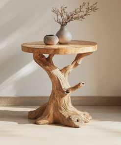 Handcrafted Solid Wood End Table Side Table