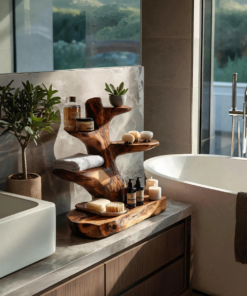 Modern Organic Bathroom Shelf For Bathroom