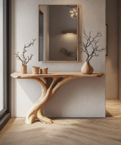 Narrow Console Table Side Table Unique Design