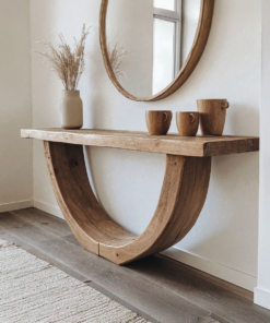 Narrow Console Table Living Edge Table Home Decor